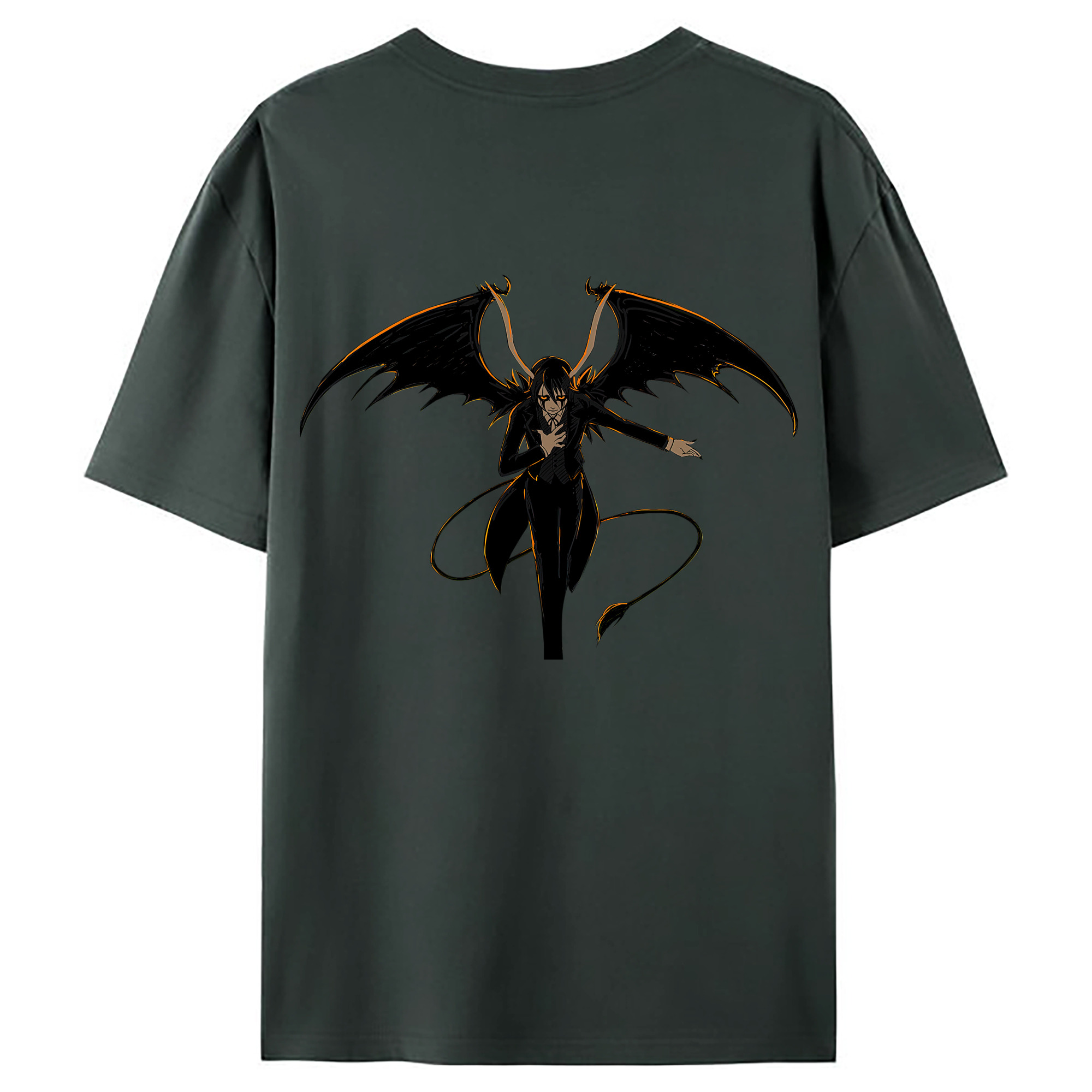 （画像用） ブリーチ ウルキオラ·シファー BLEACH Ulquiorra cifer 綿100％ メンズ半袖Tシャツ（バックプリント） 通気性